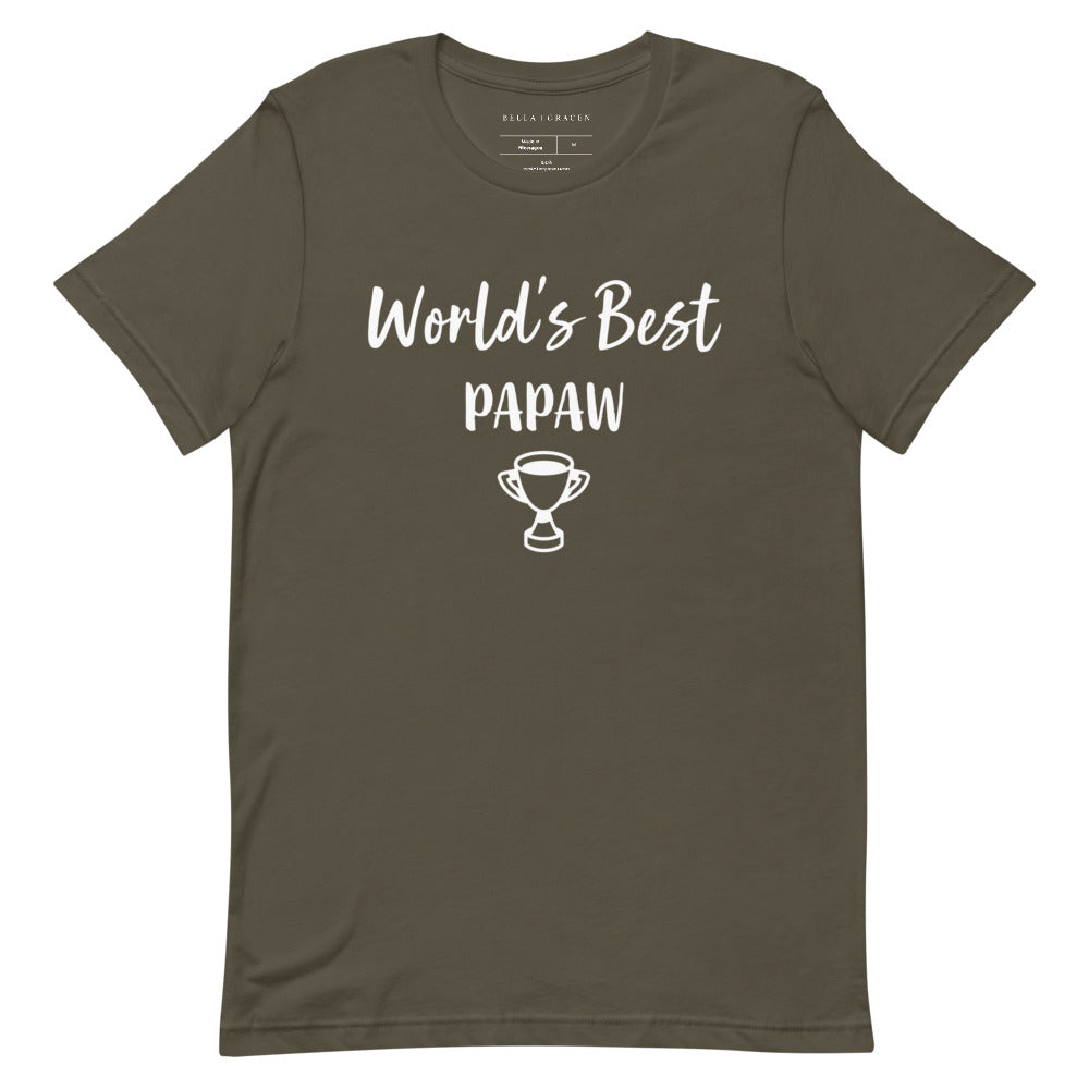 World's Best Papaw T-Shirt Army