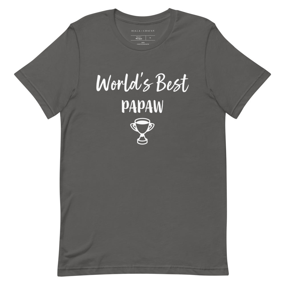 World's Best Papaw T-Shirt Asphalt