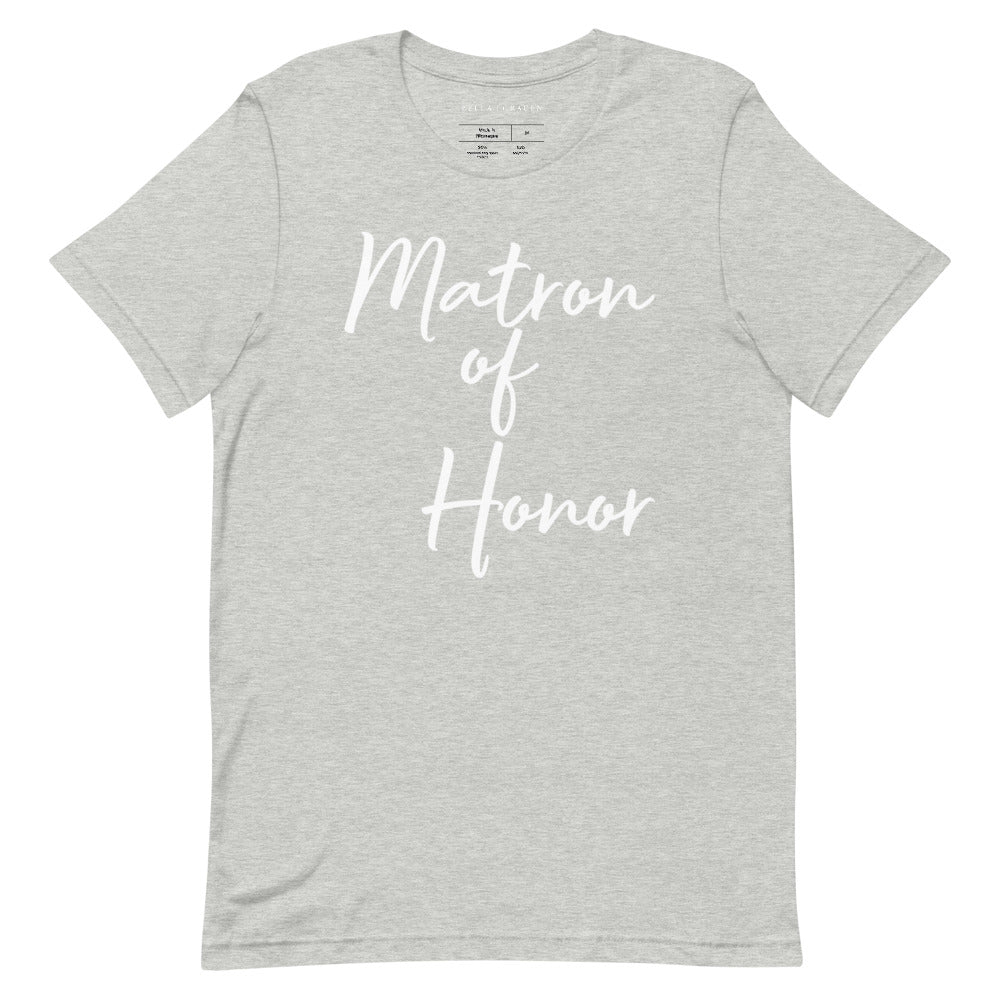 Matron of Honor T-Shirt Athletic Heather