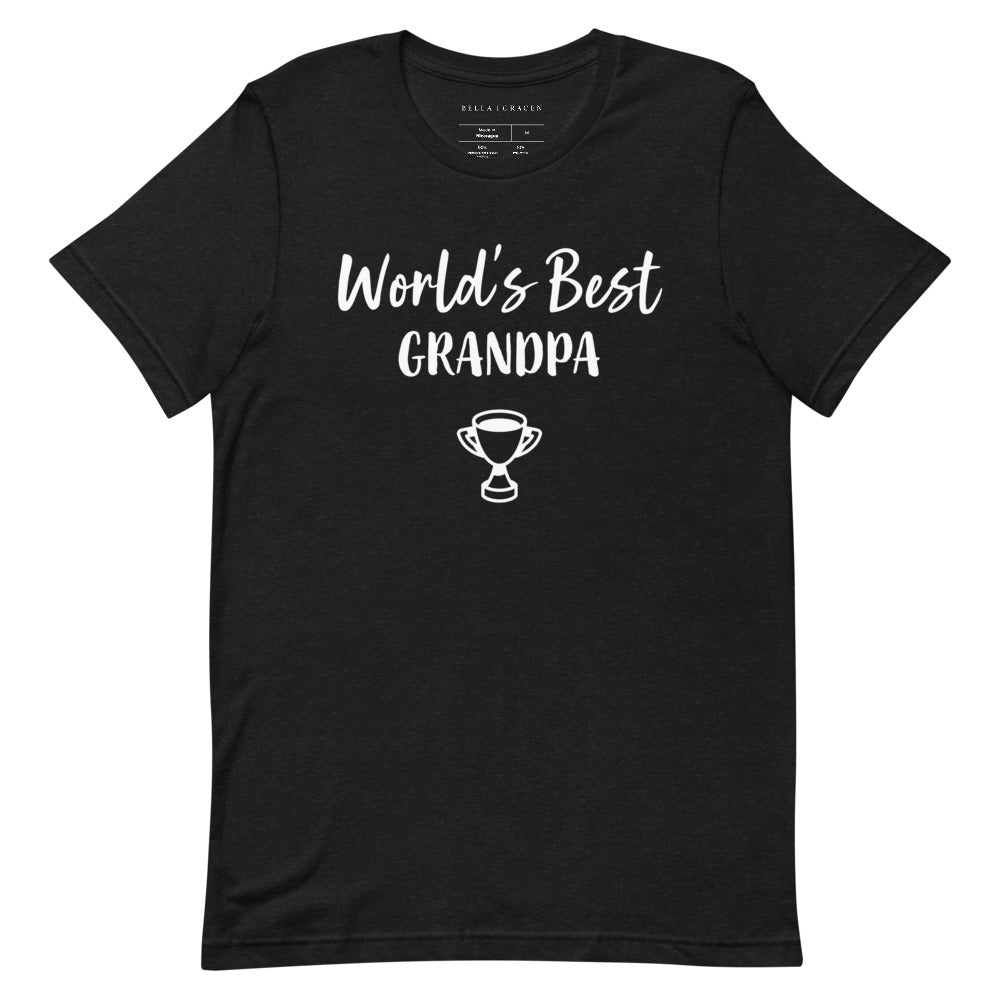 World's Best Grandpa T-Shirt Black Heather