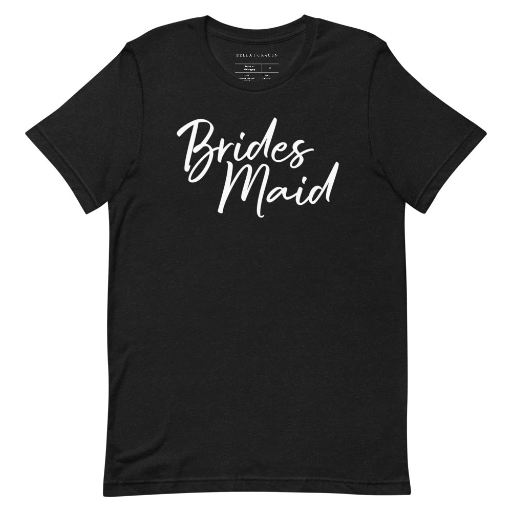 Bridesmaid T-Shirt Black Heather