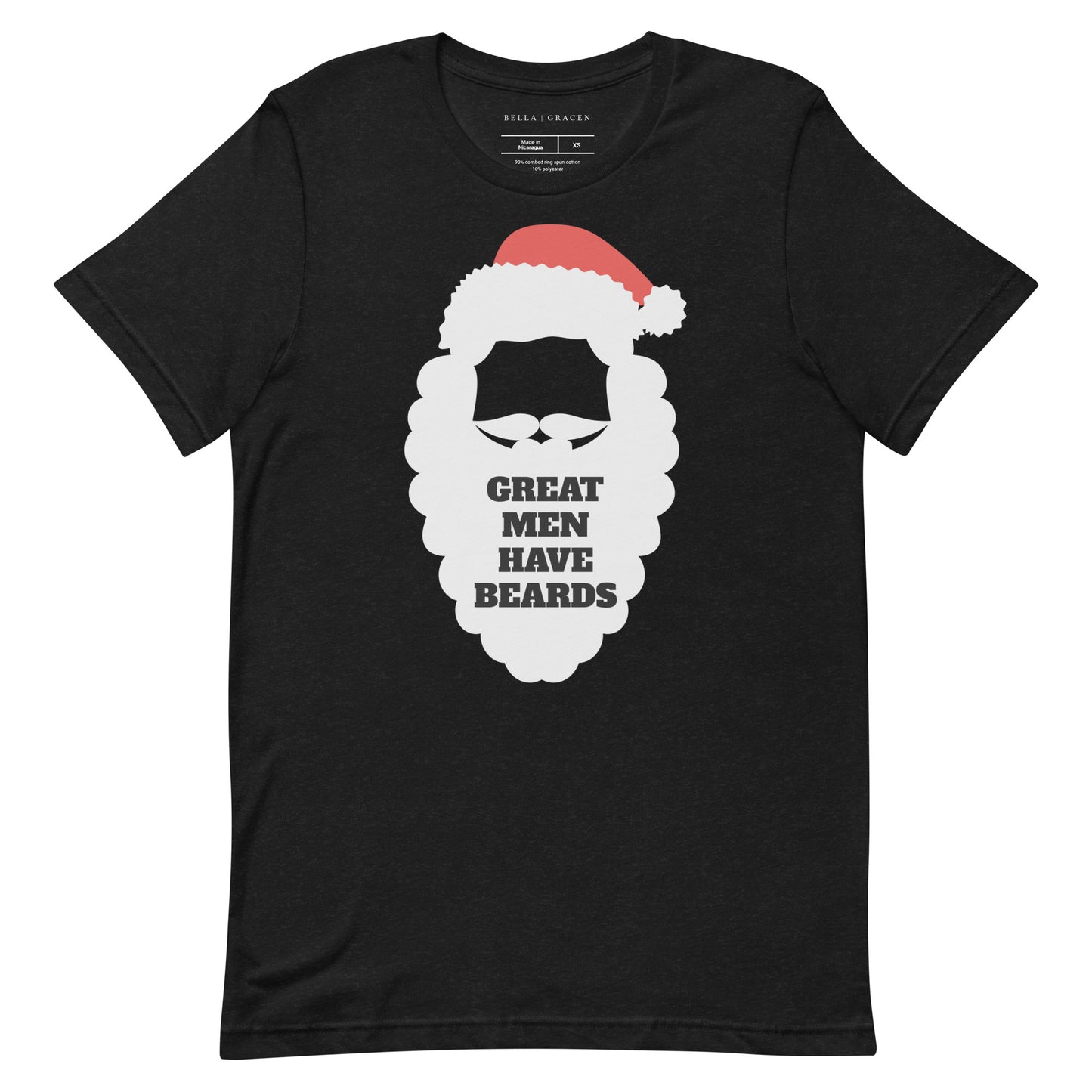 Great Men Have Beards T-Shirt Black Heather