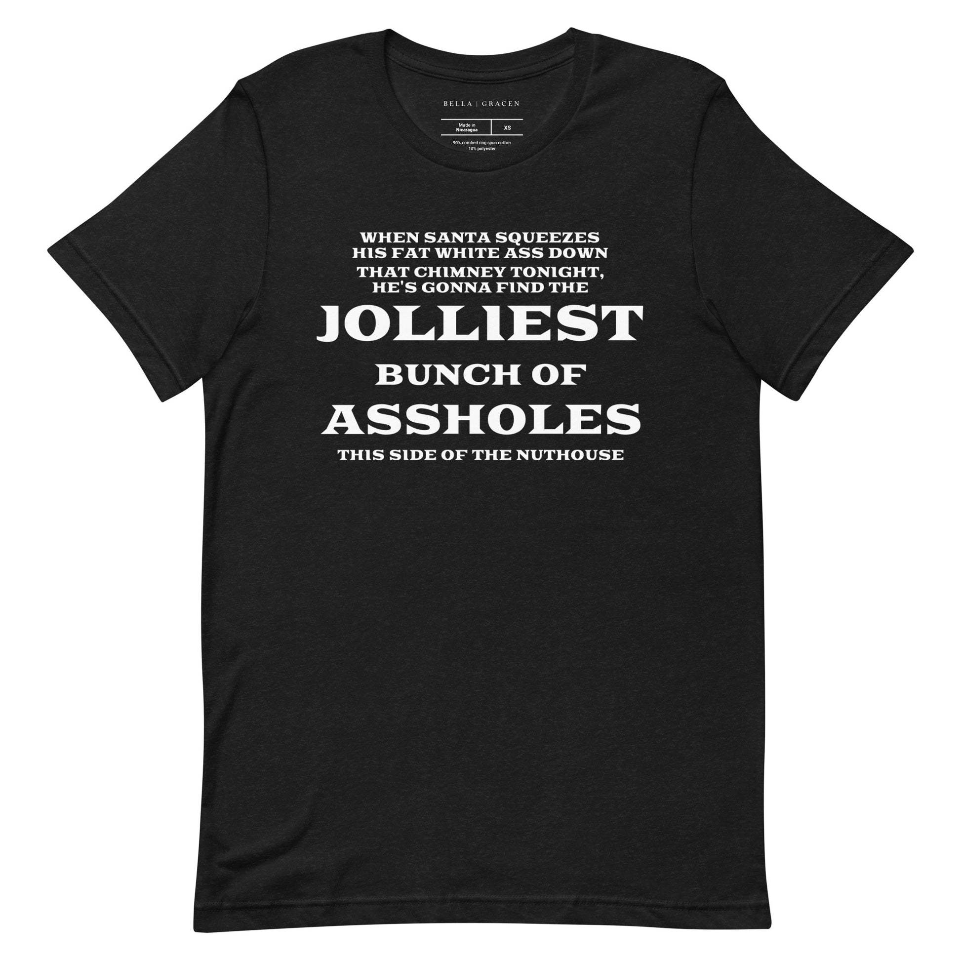 Jolliest Aholes T-Shirt Black Heather