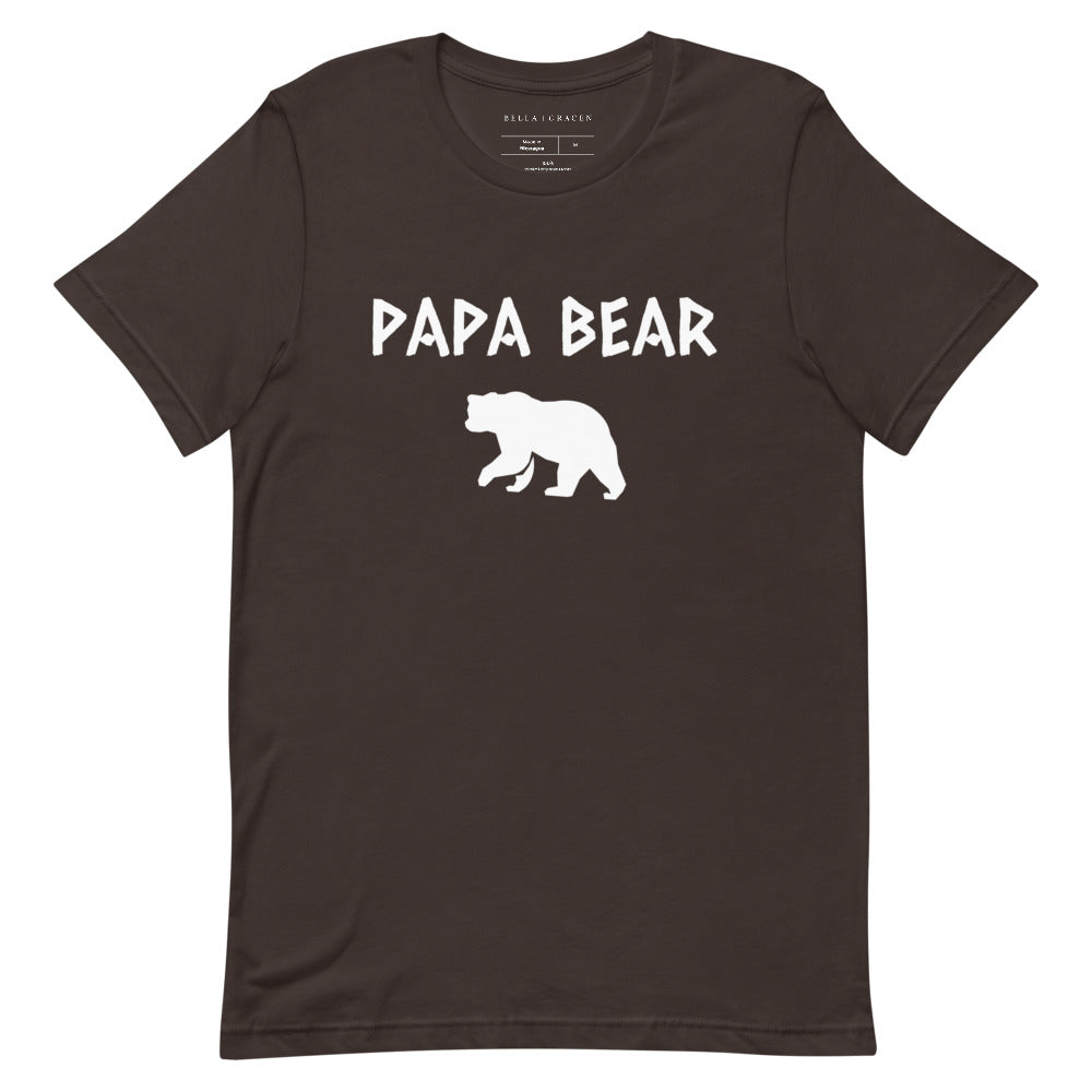 Papa Bear T-Shirt Brown