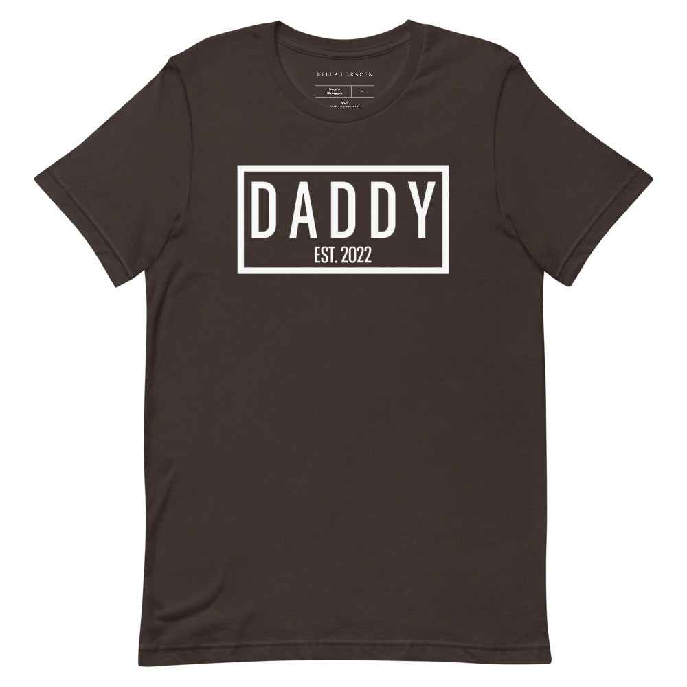 Daddy Est. 2022 T-Shirt Brown