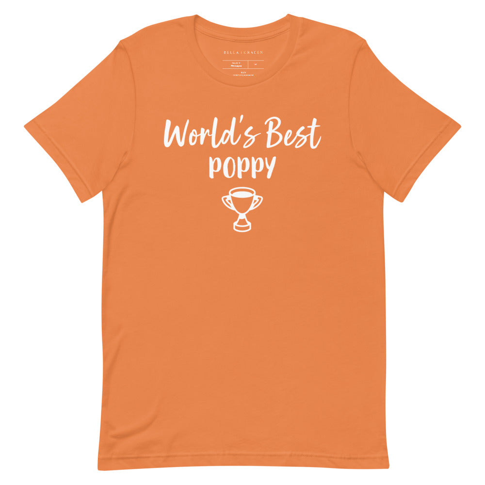 World's Best Poppy T-Shirt Burnt Orange