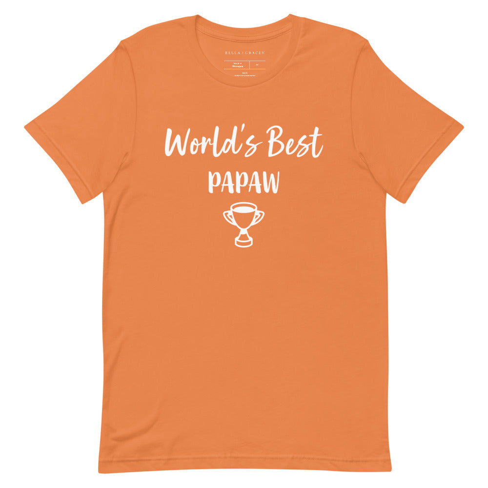 World's Best Papaw T-Shirt Burnt Orange