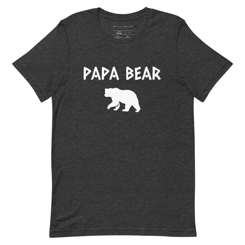 Papa Bear T-Shirt Dark Grey Heather