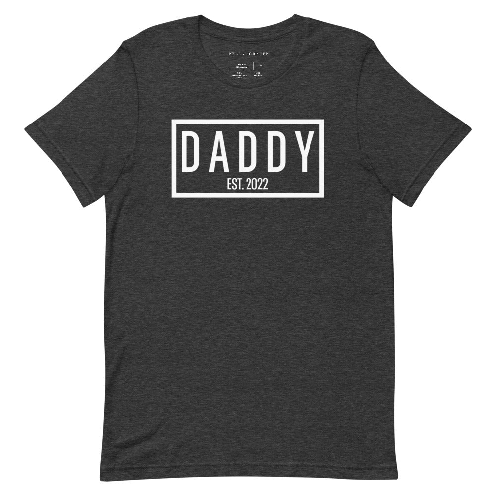 Daddy Est. 2022 T-Shirt Dark Grey Heather