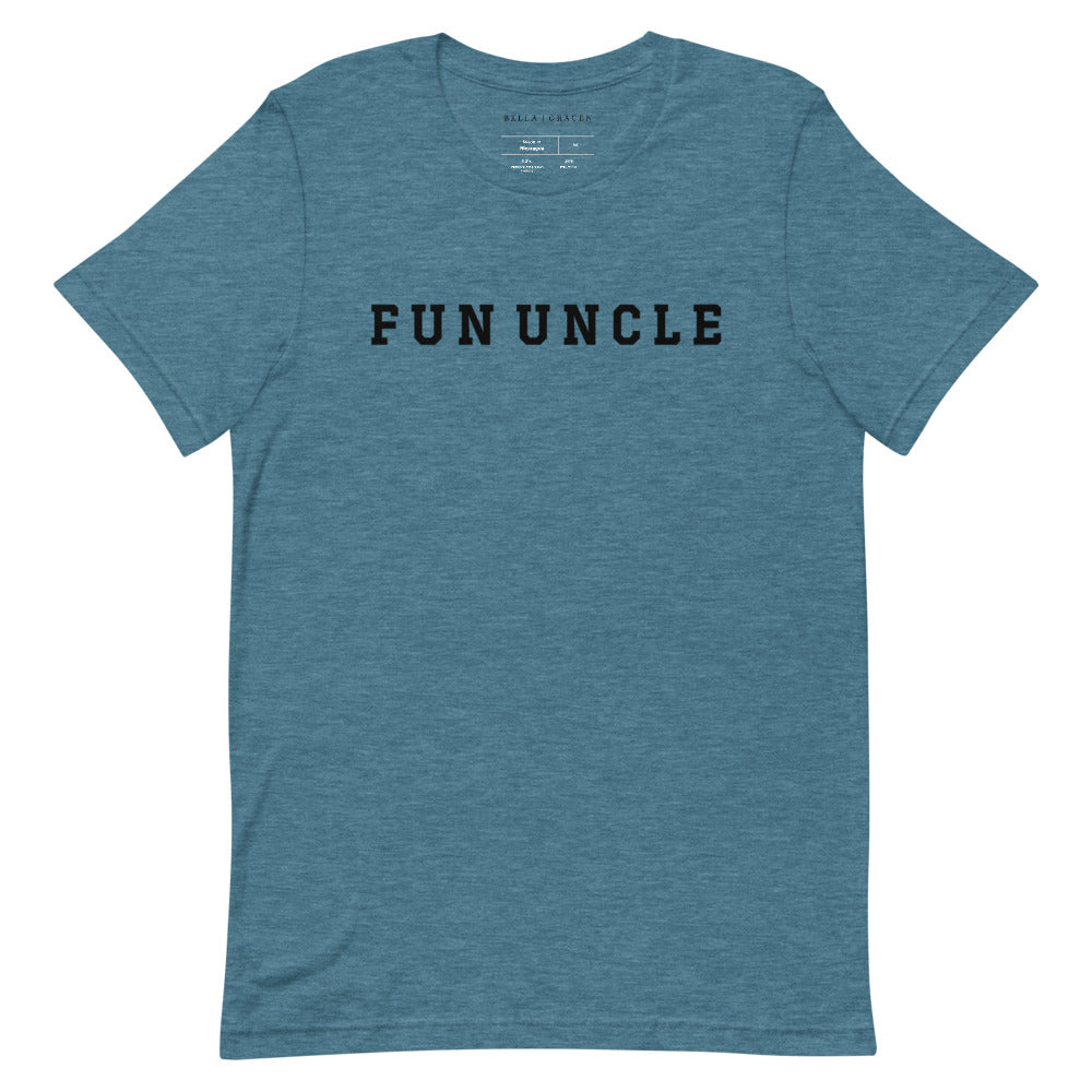 Fun Uncle T-Shirt Heather Deep Teal