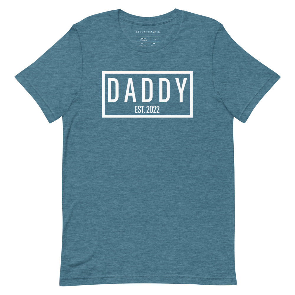 Daddy Est. 2022 T-Shirt Heather Deep Teal