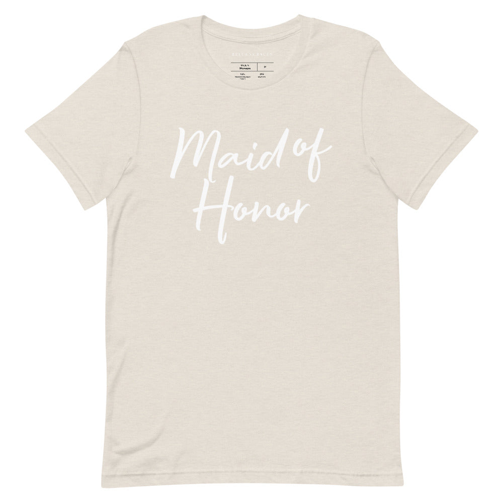 Maid of Honor T-Shirt Heather Dust