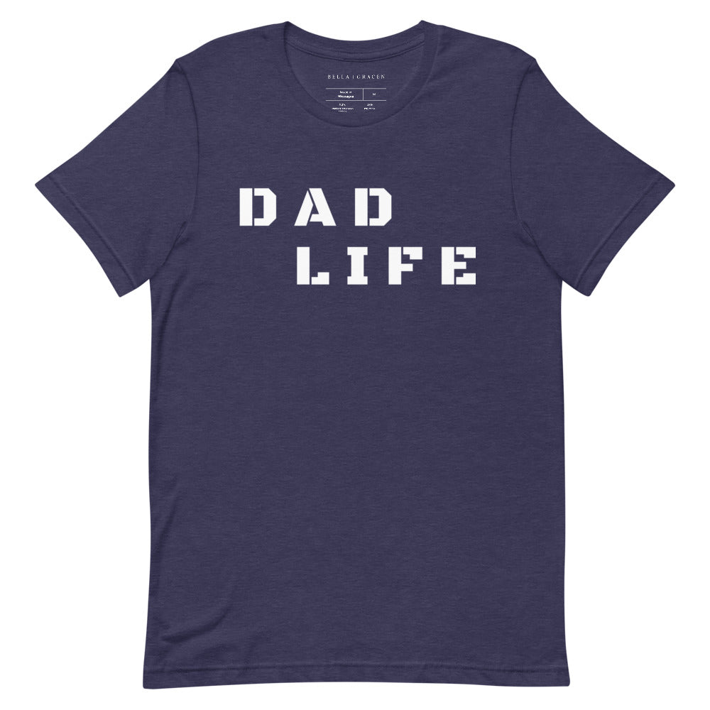 Dad Life T-Shirt Heather Midnight Navy