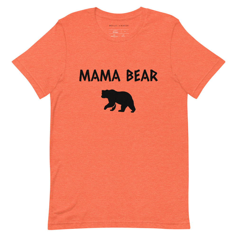 Mama Bear T-Shirt Heather Orange