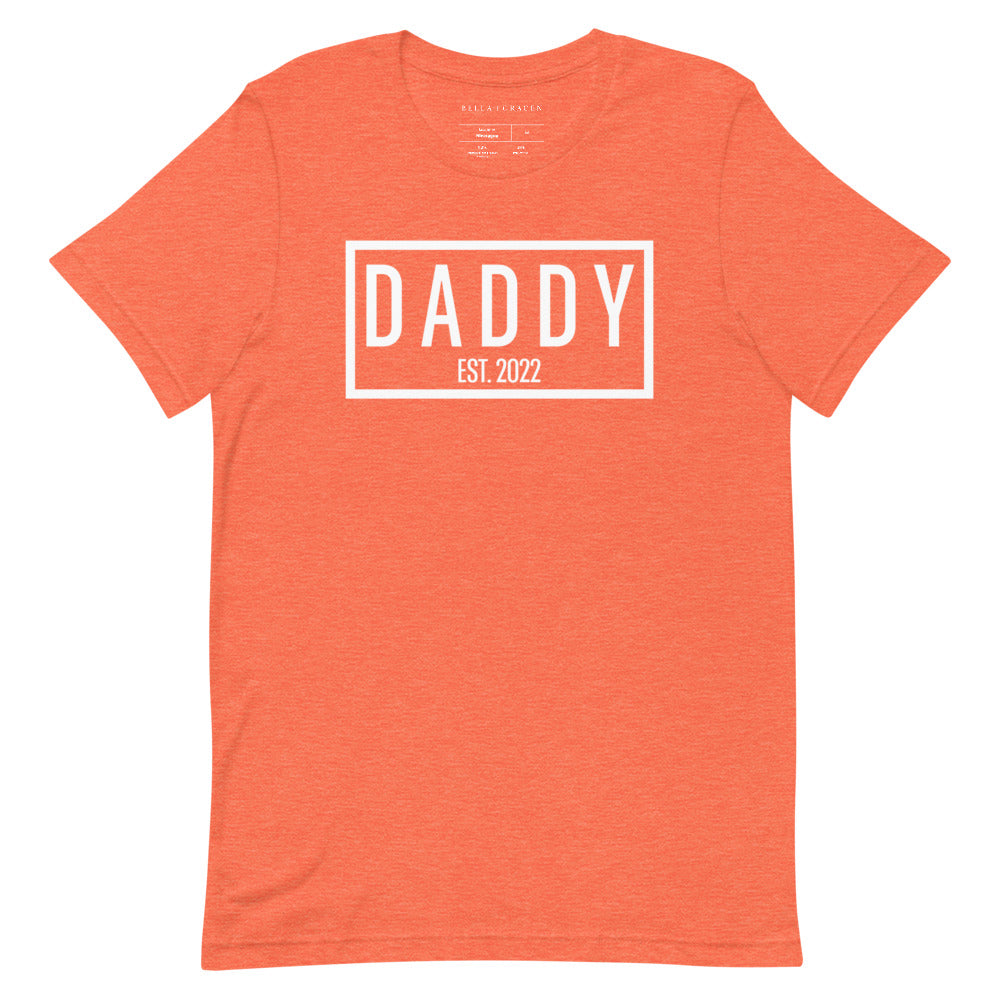 Daddy Est. 2022 T-Shirt Heather Orange