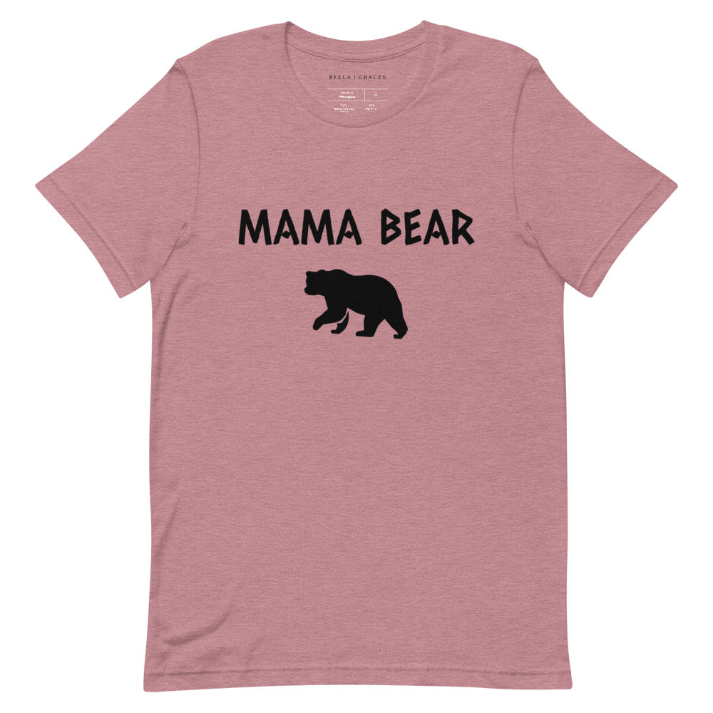 Mama Bear T-Shirt Heather Orchid