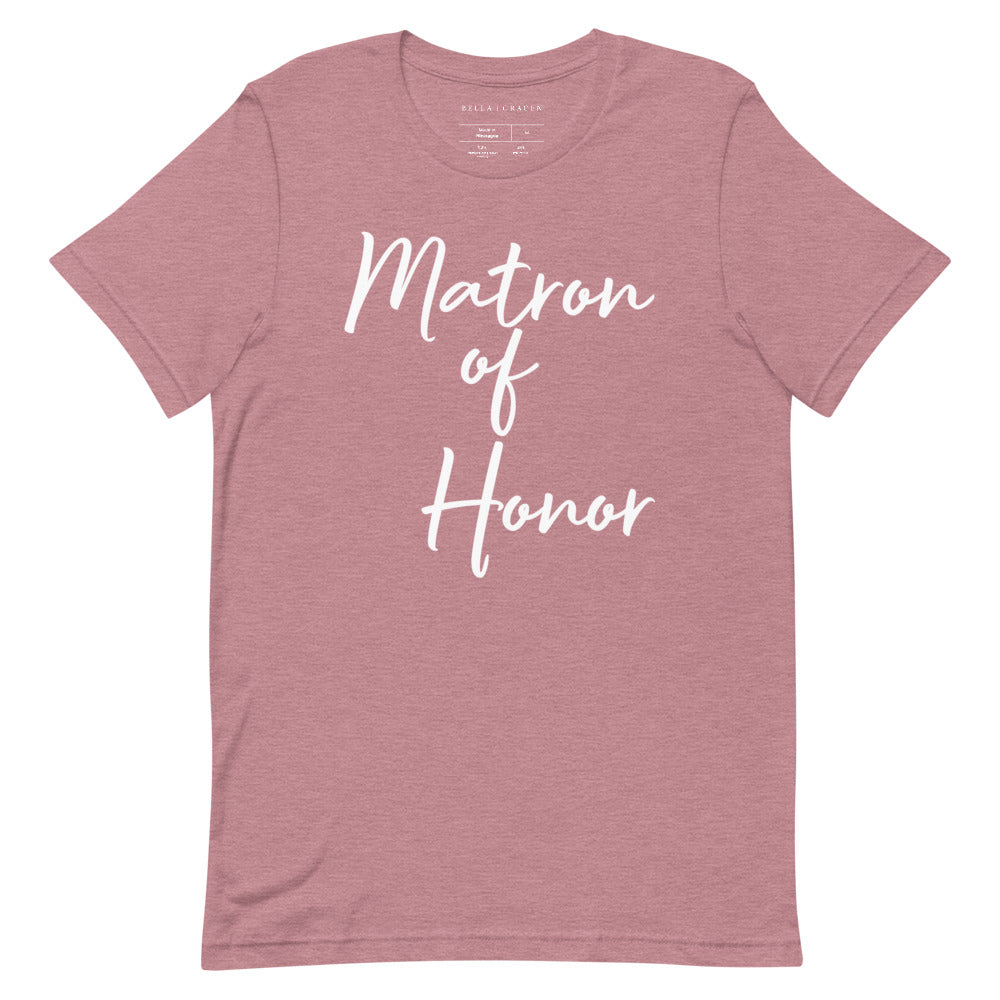 Matron of Honor T-Shirt Heather Orchid