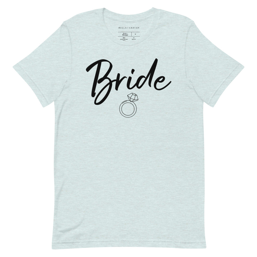 Bride T-Shirt Heather Prism Ice Blue