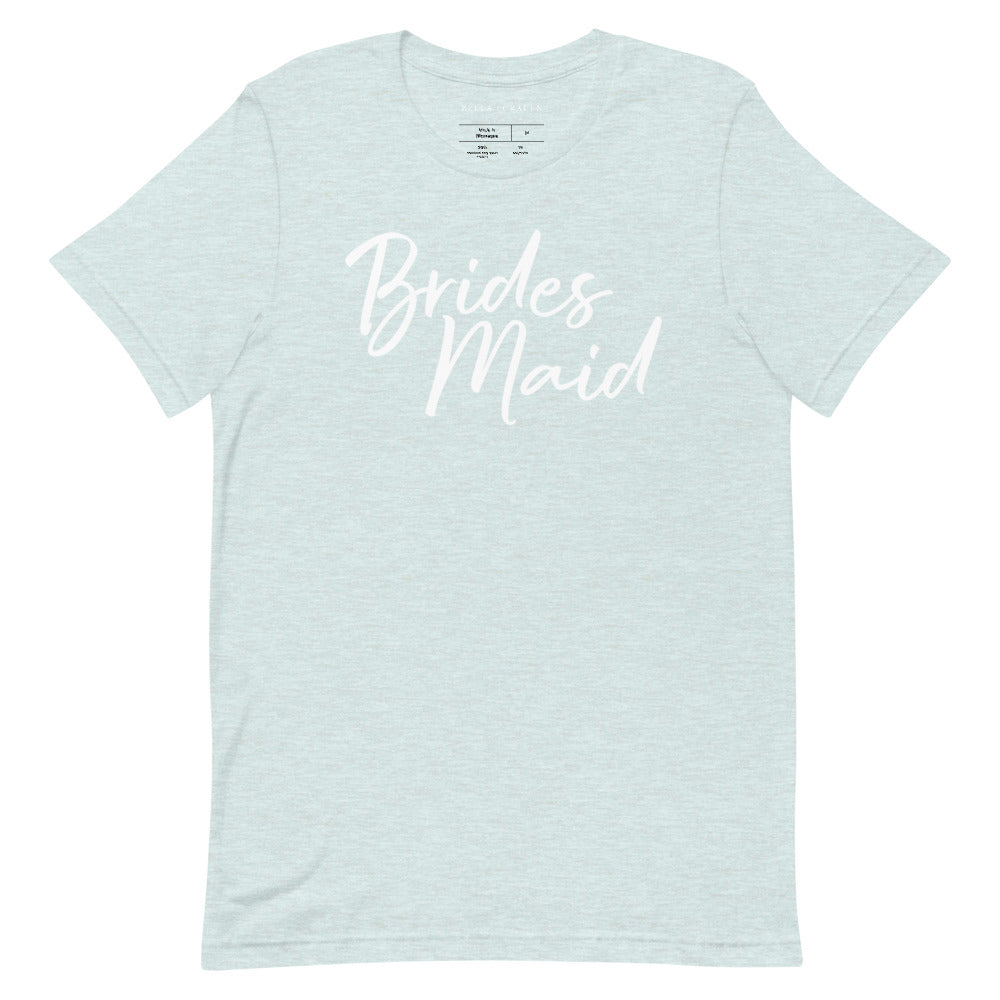 Bridesmaid T-Shirt Heather Prism Ice Blue