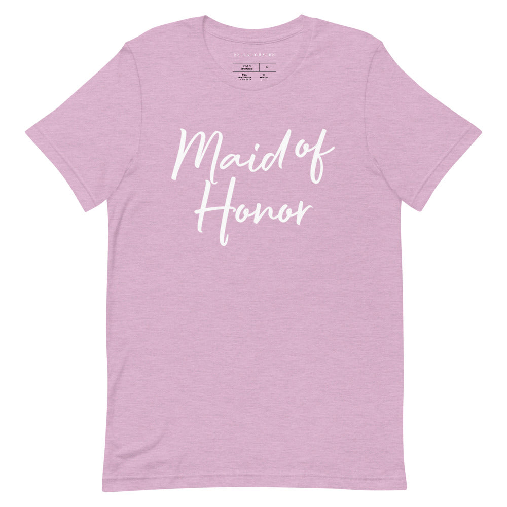 Maid of Honor T-Shirt Heather Prism Lilac