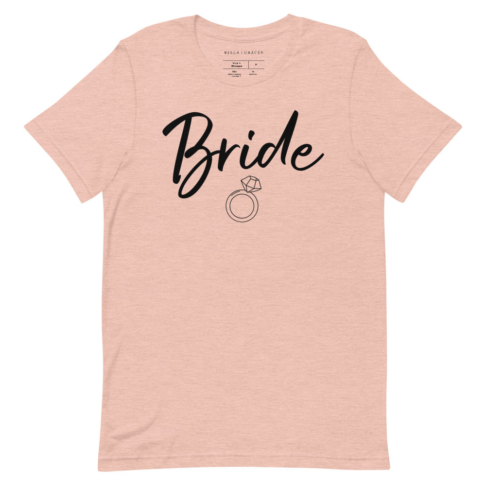 Bride T-Shirt Heather Prism Peach