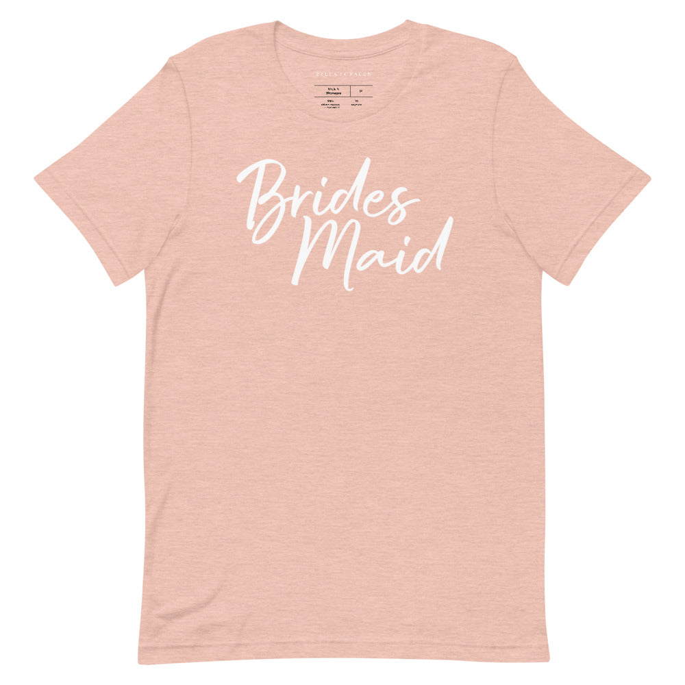 Bridesmaid T-Shirt Heather Prism Peach