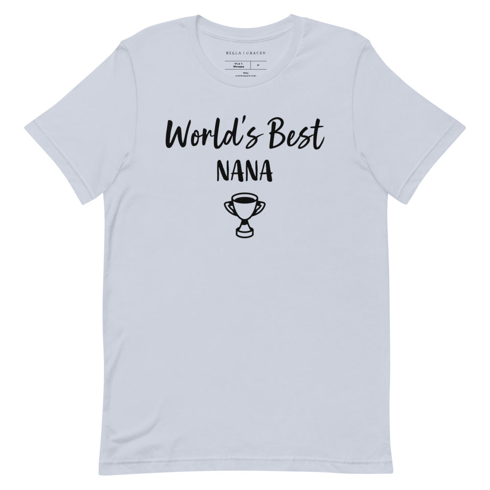 World's Best Nana T-Shirt Light Blue