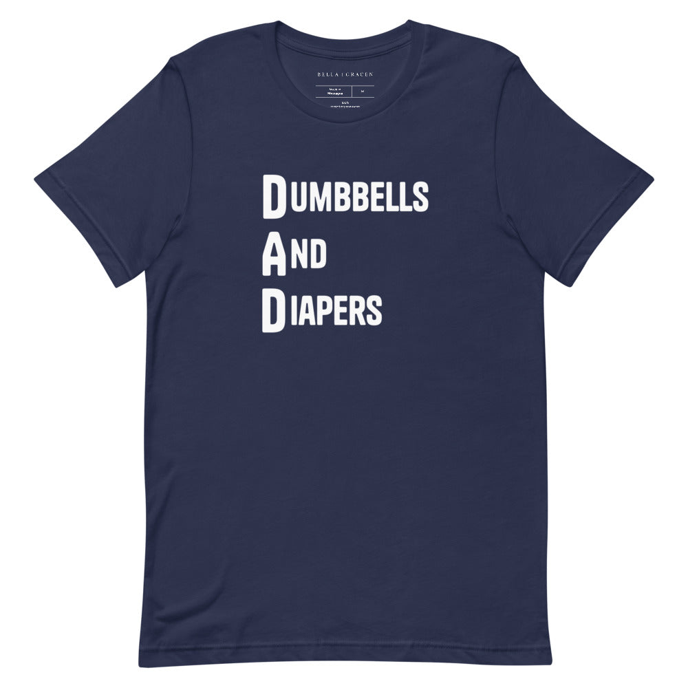 Dumbbells And Diapers (DAD) T-Shirt Navy