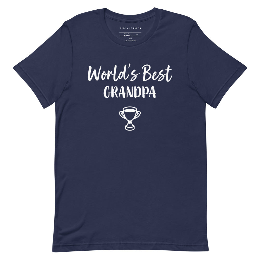 World's Best Grandpa T-Shirt Navy