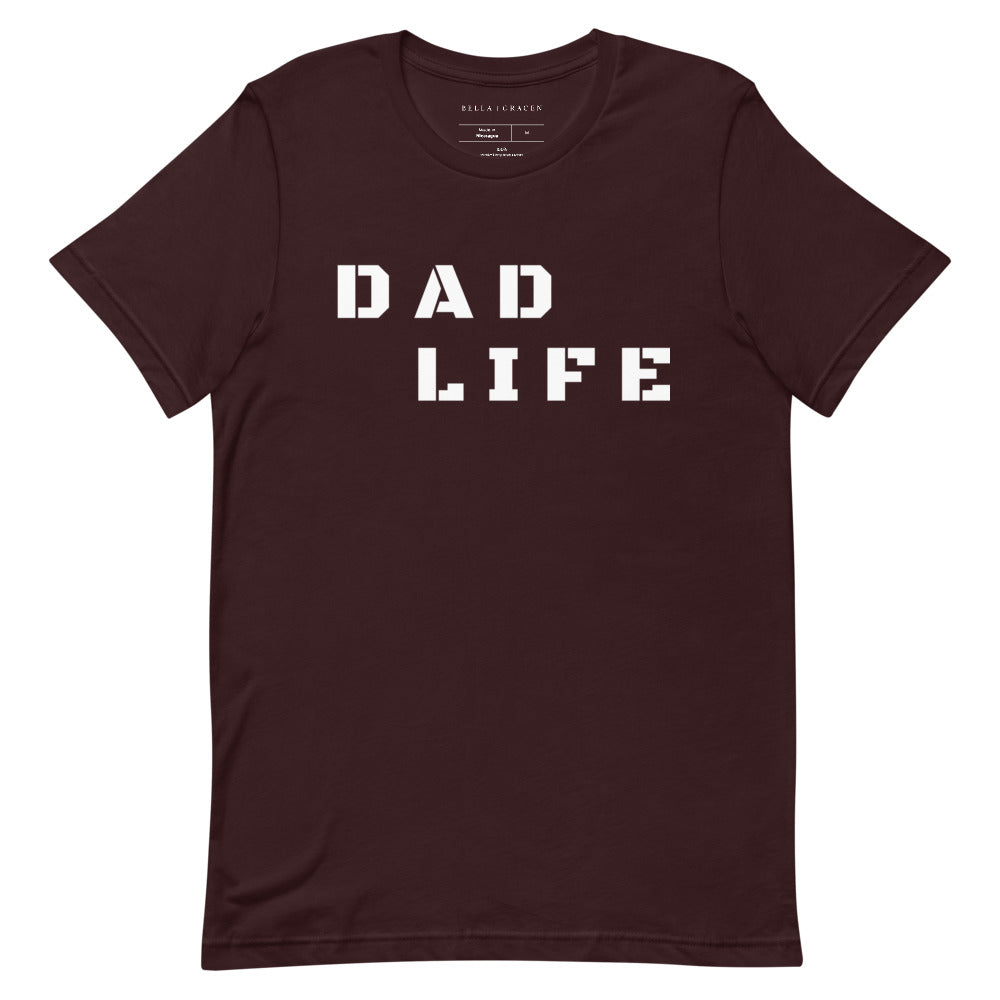 Dad Life T-Shirt Oxblood Black