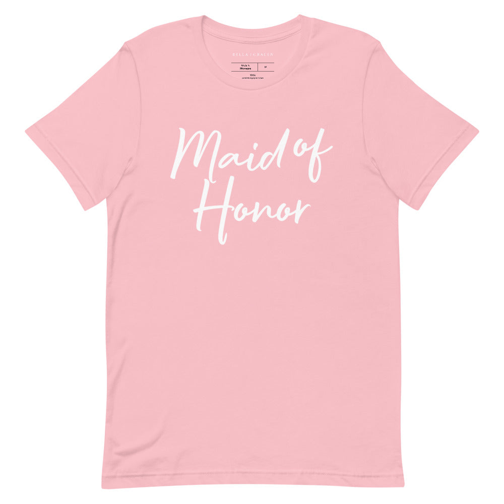 Maid of Honor T-Shirt Pink