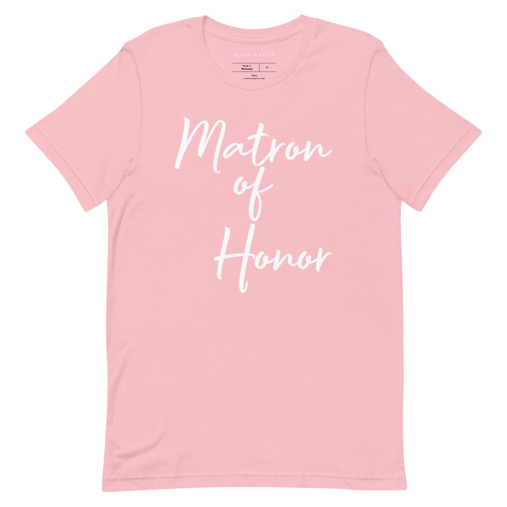 Matron of Honor T-Shirt Pink