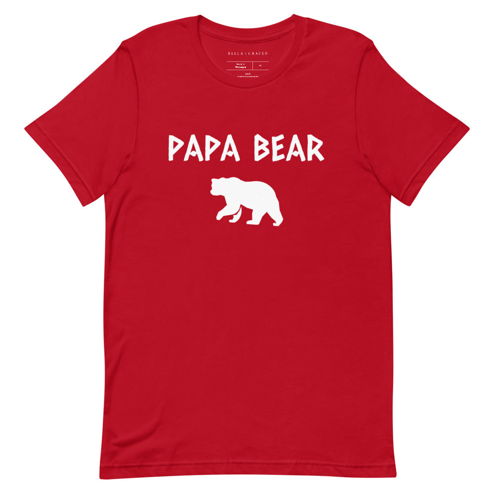 Papa Bear T-Shirt Red