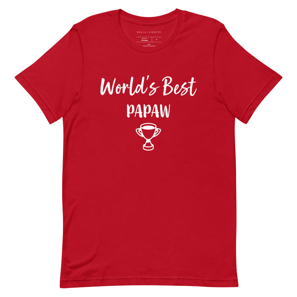 World's Best Papaw T-Shirt Red