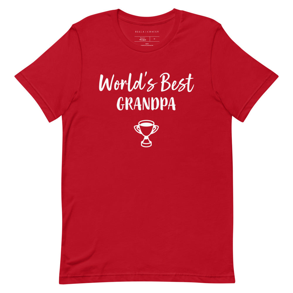 World's Best Grandpa T-Shirt Red