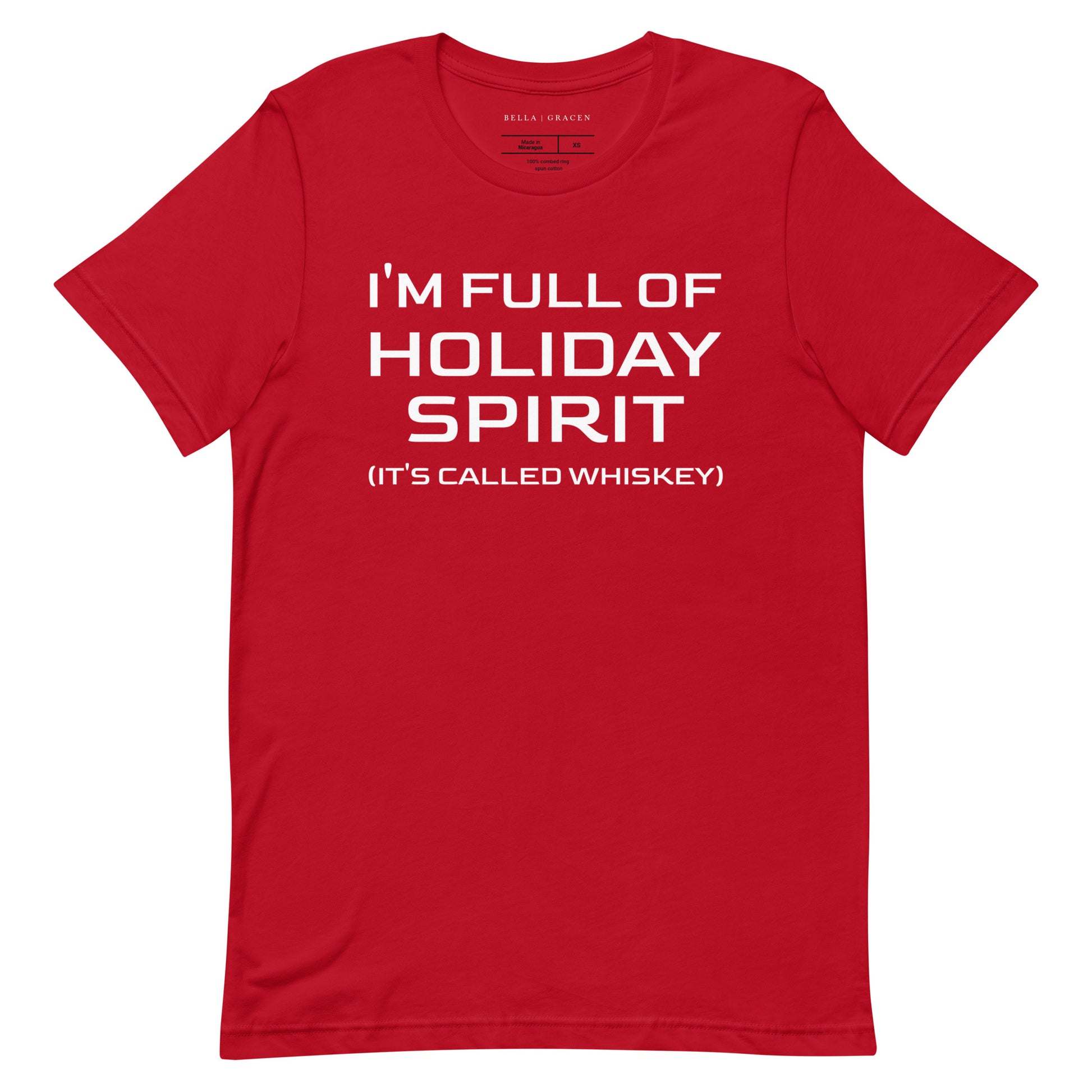 Full of Holiday Spirit T-Shirt Red