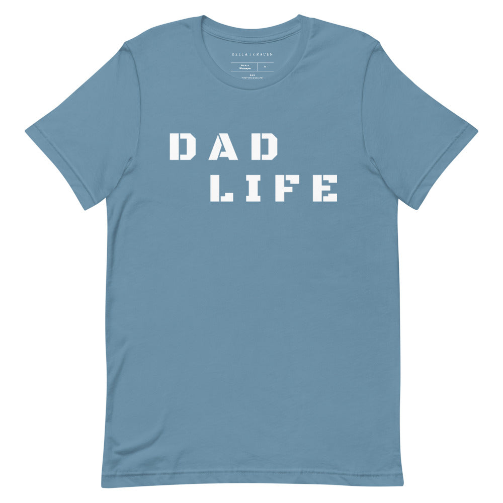 Dad Life T-Shirt Steel Blue