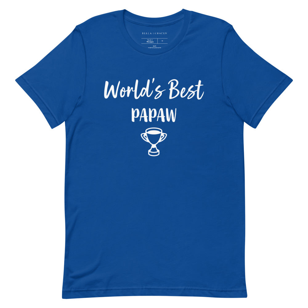 World's Best Papaw T-Shirt True Royal